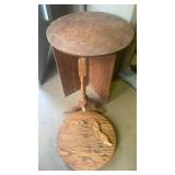 Wooden table 24x24 and pieces for small oak table 24x18