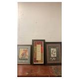 Wall hangings 26x14 and smaller