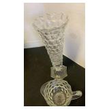 Fostoria pieces, salt and pepper shakers, cream and sugar bowl, coasters and more
