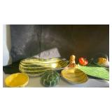 Autumn Harvest Ceramic Serving Plates  and decor