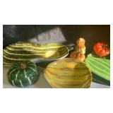 Autumn Harvest Ceramic Serving Plates  and decor