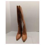 APPEARS NEW - Nine West Tan Leather Knee-High Boots 6.5M