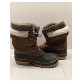 APPEARS NEW - Xmonte Winter Duck Boots with Herringbone Pattern Size 7.5