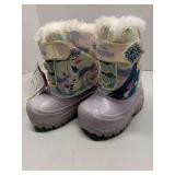 APPEARS NEW - Disney Frozen Light-Up Winter Boots for Toddlers Size 5