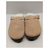 APPEARS NEW - Cozy Suede Shearling Lined Clog. Size 7.5-8