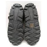 FACTORY SEALED - Black Faux Fur Trimmed Indoor Slippers. Size 5-6