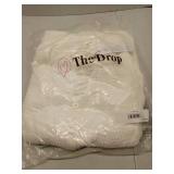 FACTORY SEALED - The Drop Womens Button Front Mixed Pattern Crochet Maxi Dress, Whisper White, S  - Retail: $91