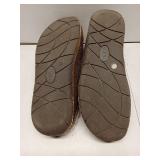 APPEARS NEW - Earth Origins Brown Slippers with Faux Fur Lining. Size 12