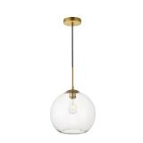 Transparent Glass 9.87 Hanging Pendant Light