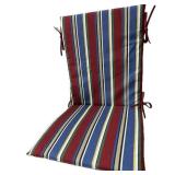 19.5 in. x 42 in. Reversible Universal Sling Chair Cushion in Lake Stripe (Set of 2) - Retail: $50