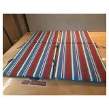 19.5 in. x 42 in. Reversible Universal Sling Chair Cushion in Lake Stripe (Set of 2) - Retail: $50