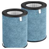 HP302 Replacement Filter Compatible with Shark HP302, HP301 NeverChange Air Pur-ifier MAX, HP200 Series Air Puri-fier MAX, 3-in-1 Filter, Part # HE3FKPET, 2 Pack - Retail: $57