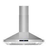 30\" Stainless Steel Wall Mount Range Hood with Digital Touch Controls - Retail: $214