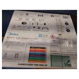 Midea 5 000 BTU Window Air Conditioner  150 Sq. Ft.  White - Retail: $173