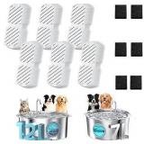 Dog Water Fountain Filters: 2 Dog Fountain Filters - Pet Water Fountain Filters Replacement - Suitable for GROOKPET Dog Water Fountain for Large