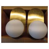 HOLKIRT Brass Wall Sconces Set of Two,Modern Wall Light,Globe Wall Sconce Wall Mount Light Wall Lighting for Bedroom Bathroom Living Room - Retail: $145