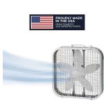 Lasko 20 Energy Efficient Box Fan with 3 Speeds  22  H  White