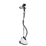 Pure Enrichment PureSteam XL Standing Steamer with Garment Hanger - Heats in 45 Seconds with 0.5-Gallon Water Tank for 1 Hour Continuous Steaming - Includes Fabric Brush and Easy-roll Wheels - Retail: