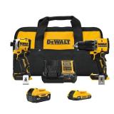 ATOMIC 20V MAX Lithium-Ion Cordless 2-Tool Combo Kit with 5.0 Ah and 2.0 Ah Batteries, Charger and Kit Bag - Retail: $319