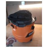 16 Gal. 6.5 Peak HP NXT Shop Vacuum Wet Dry Vac with Detachable Blower, Filter, Locking Hose and Accessories HD1600 - Retail: $129