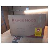 30 in. 58 CFM Convertible Under Cabinet Range Hood in Brushed Stainless Steel with 2 Carbon Filters and Push Button - Retail: $150