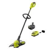 ONE+ 18V 13 in. Cordless Battery String Trimmer/Edger with Battery Charger  - Retail: $280