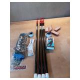10 ft. Stainless Steel Dust Barrier Poles with 2-Adhesive Zippers and a Carry Bag Black (4-Pack) - Retail: $199