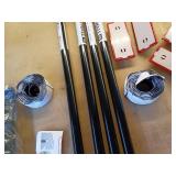 10 ft. Stainless Steel Dust Barrier Poles with 2-Adhesive Zippers and a Carry Bag Black (4-Pack) - Retail: $199