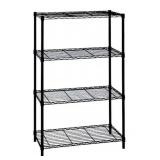 4-Tier Steel Wire Shelving Unit in Black (36 in. W x 54 in. H x 14 in. D) - Retail: $66