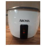 Aroma 32 Cup Dishwasher Safe Pot Style Cooker with Lid  3 Piece  White