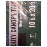 Everbilt 10 ft. x 20 ft. Black and Silver Heavy Duty Tarp