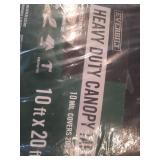 Everbilt 10 ft. x 20 ft. Black and Silver Heavy Duty Tarp