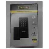 DEFIANT Deadbolt Lock, Electronic Touchpad - Matte Black