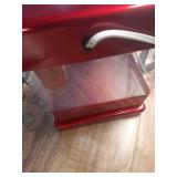 NostalgiaRetro Table-Top Red Snow Cone Maker, Makes 20 Icy Treats, With 2 Reusable Plastic Cups & Ice Scoop - Retail: $60