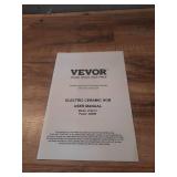 VEVOR Electric Cooktop, 12 inch 2 Burners Built-in Electric Stove Top, 3000W Ceramic Top Radiant Cooktop, with Glass Panel, Knob Control, 11 Heat Levels, 220-240V, Hard Wire (No Plug) - Retail: $81