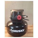 Husky3 Gal. 120 PSI Portable Electric Oil-Free Light Duty Pancake Air Compressor with Fold Down Handle and 1-Quick Coupler - Retail: $67