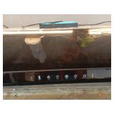 Under Cabinet Range Hood 36 Inch, 900 CFM Dual Centrifugal Motor, 3-Speed Ducted Kitchen Vent, Reusable Filters, Stainless Steel Kitchen Hood with LED Lights, Low Noise, Glass Black - Retail: $310