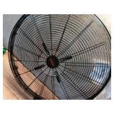 VEVOR 24 Inch 3-Speed 7000 CFM Black Waterproof Wall Mount Oscillating Fan - Retail: $107