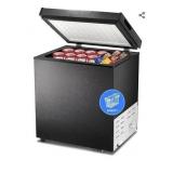 Kismile 1.8 Cubic Feet Chest Freezer with Removable Basket Free Standing Top Open Door Compact Freezer with Adjustable Temperature for Home/Kitchen/Office/Bar - Retail: $170