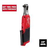 Milwaukee Electric Ratchet Tool M12 FUEL 3/8 (Tool Only) - Retail: $149