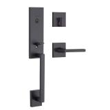 Kwikset Matte Black Entry Handleset KW1 1-3/4 in. - Retail: $342