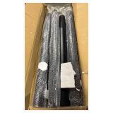 Street Light Pole 20ft Tall - Black Outdoor Adjustable Metal Street Lamp Post for Lights with Mounting Rebar Cage - Retail: $0