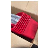 Amazon Basics Jumbo Lobby Dustpan - 6-Pack, Red (Previously AmazonCommercial brand) - Retail: $122