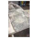 Area Rugs 7x10 Soft Large Living Room, Fluffy Fuzzy Non Shedding Bedroom Carpet, Tie-dye White-Grey Indoor Non-Slip Floor Shag Plush, Room Kids Boys Girls Dorm Nursery Home Decor Aesthetic (damage on 