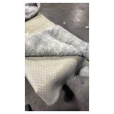 Area Rugs 7x10 Soft Large Living Room, Fluffy Fuzzy Non Shedding Bedroom Carpet, Tie-dye White-Grey Indoor Non-Slip Floor Shag Plush, Room Kids Boys Girls Dorm Nursery Home Decor Aesthetic (damage on 