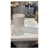 Mozing Ceramic Plant Pots Indoor - Garden Planter Pot for Planting - Modern Flower Pots with Drainage Hole for Home & Office Decorï¼8x8.5 in Frosted surface) - Retail: $0