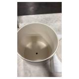 Mozing Ceramic Plant Pots Indoor - Garden Planter Pot for Planting - Modern Flower Pots with Drainage Hole for Home & Office Decorï¼8x8.5 in Frosted surface) - Retail: $0