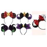 Disney 100 Mouse Ears VILLAINS Headband 5 Pk Ursula Evil Queen Maleficent Cruella Queen of Hearts - Retail: $50