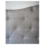 Twin Size Upholstered Light Grey Headboard
