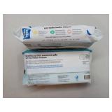 FACTORY SEALED - Hello Bello Baby Wipes Unscented, Dermatologist Tested, Soft & Sensitive. 60 wipes/per package, 2 pack.